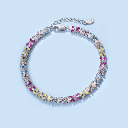 [ElanLuxe Jewelry]Radiant Colorful Emerald Cut Party Bracelet
