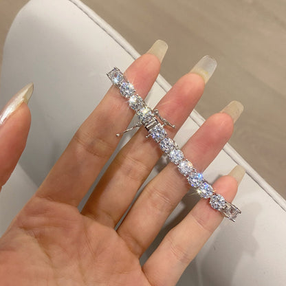 [ElanLuxe Jewelry]Ornate Sparkling Round Cut Wedding Bracelet