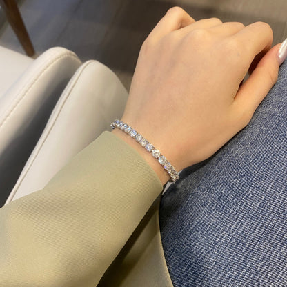 [ElanLuxe Jewelry]Ornate Sparkling Round Cut Wedding Bracelet