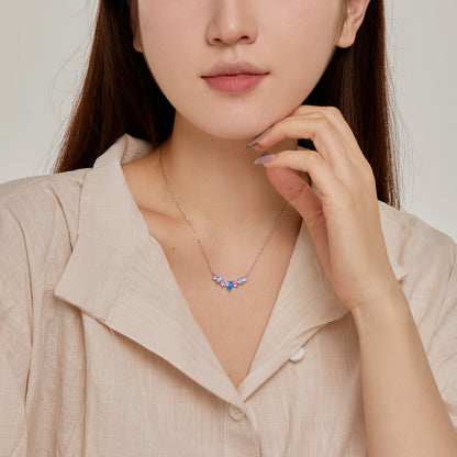 [ElanLuxe Jewelry]Dainty Colorful Heart Necklace