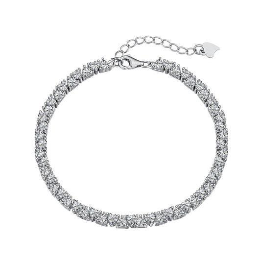 [ElanLuxe Jewelry]Dazzling Romantic Heart Shape Lover Bracelet