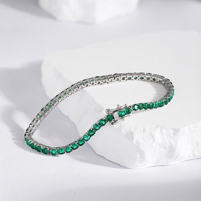 [ElanLuxe Jewelry]Radiant Colorful Round Cut Party Bracelet