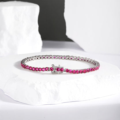 [ElanLuxe Jewelry]Radiant Colorful Round Cut Party Bracelet