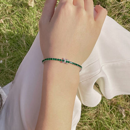 [ElanLuxe Jewelry]Radiant Colorful Round Cut Party Bracelet