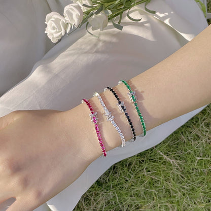 [ElanLuxe Jewelry]Radiant Colorful Round Cut Party Bracelet