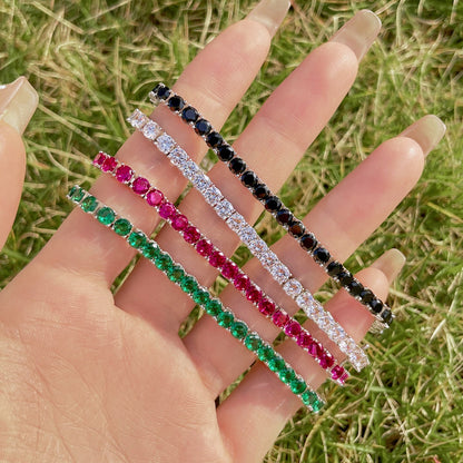 [ElanLuxe Jewelry]Radiant Colorful Round Cut Party Bracelet