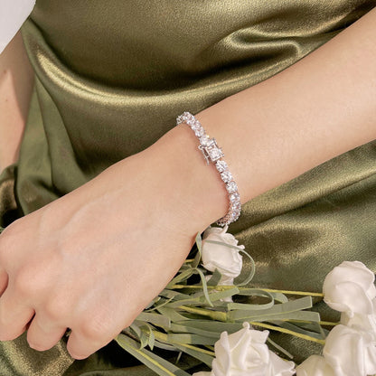 [ElanLuxe Jewelry]Ornate Sparkling Round Cut Wedding Bracelet