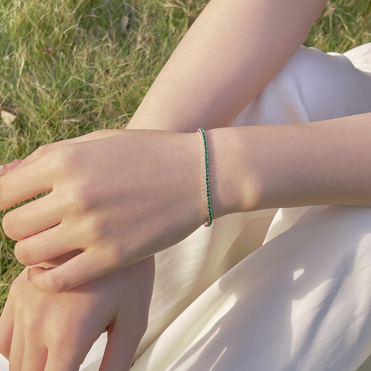 [ElanLuxe Jewelry]Radiant Colorful Round Cut Party Bracelet