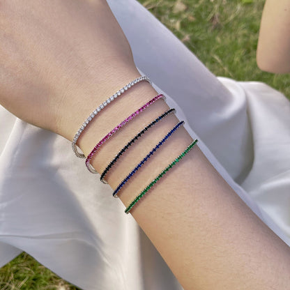 [ElanLuxe Jewelry]Radiant Colorful Round Cut Party Bracelet