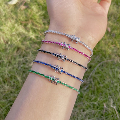 [ElanLuxe Jewelry]Radiant Colorful Round Cut Party Bracelet