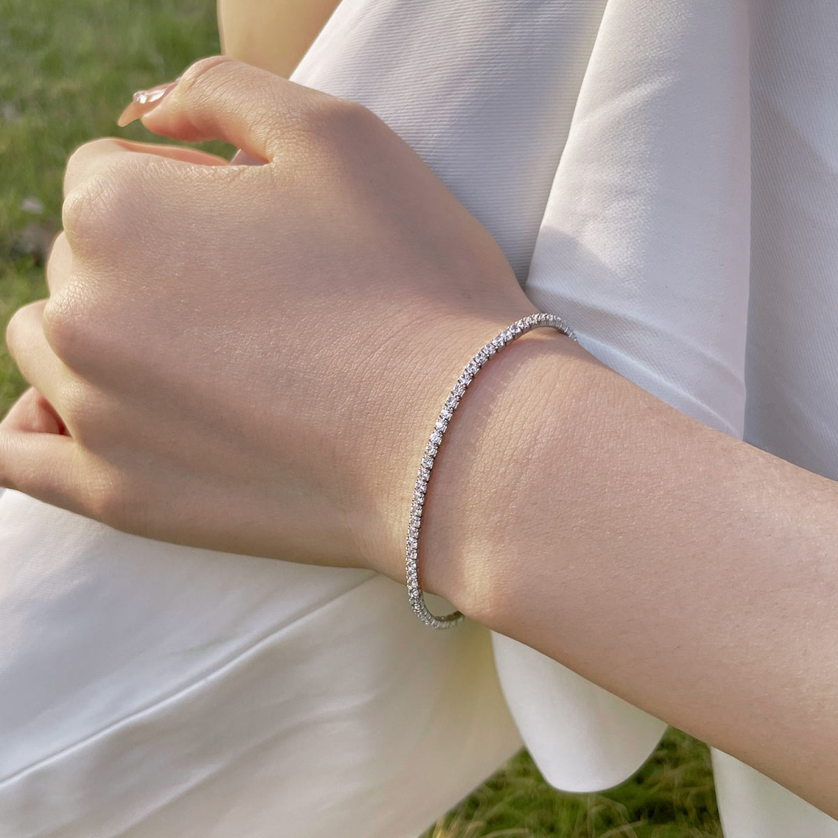 [ElanLuxe Jewelry]Radiant Colorful Round Cut Party Bracelet