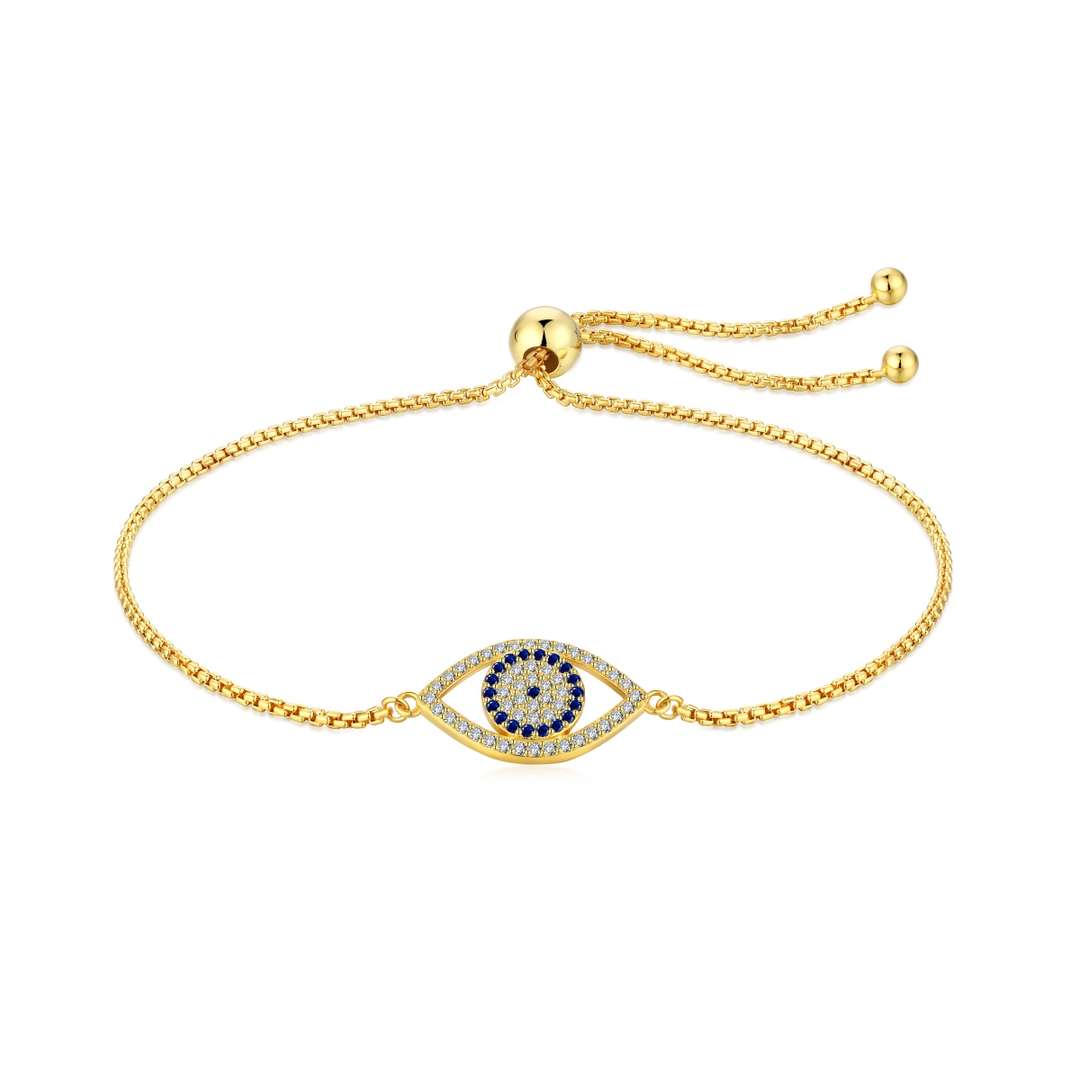 [ElanLuxe Jewelry]Dazzling Eye Shape Necklace