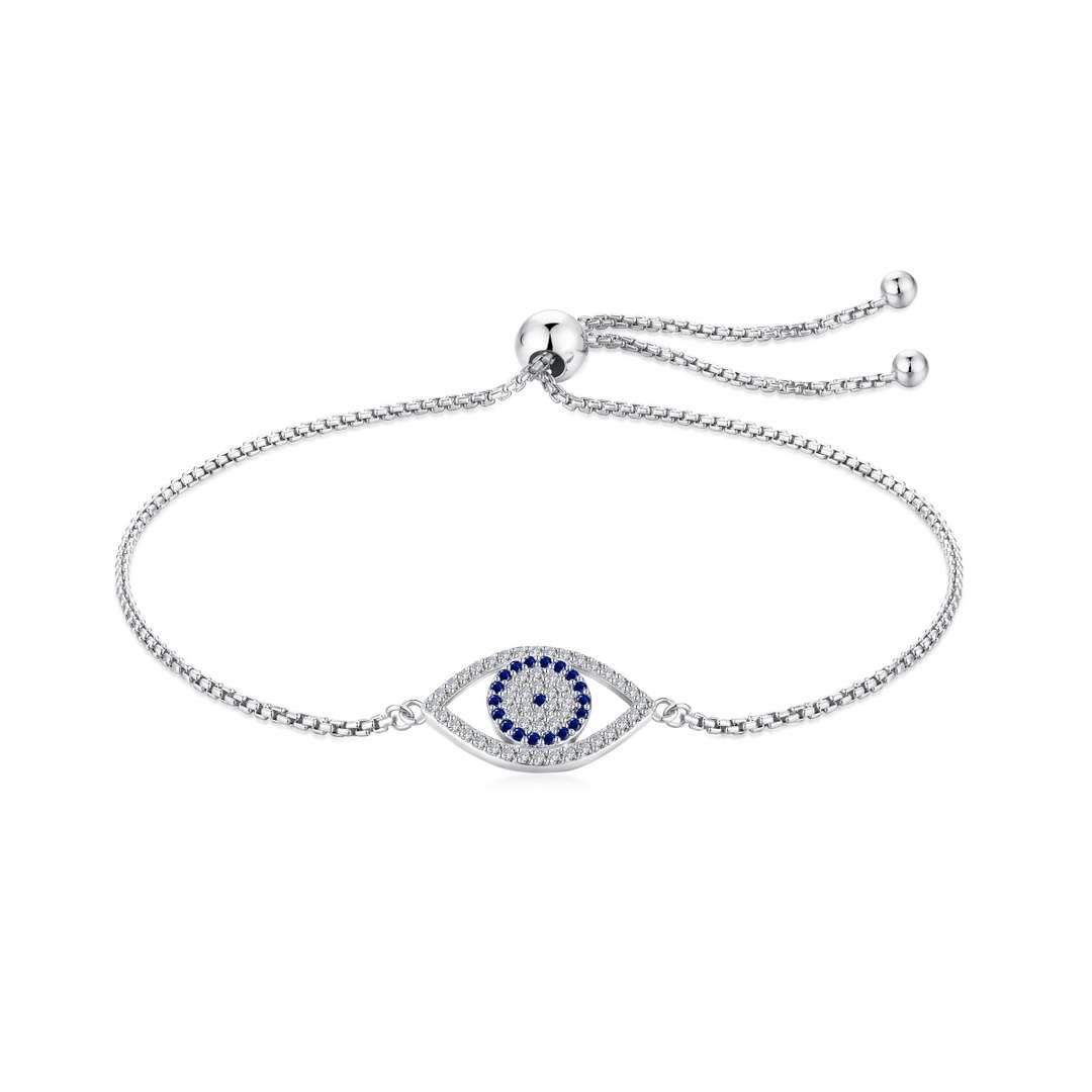 [ElanLuxe Jewelry]Dazzling Eye Shape Necklace