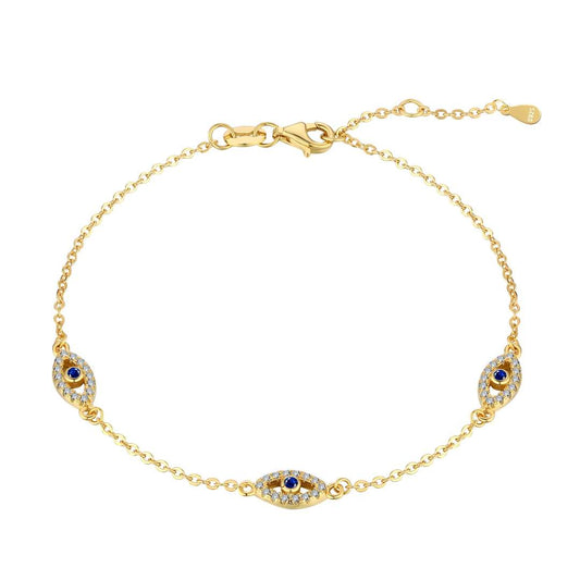 [ElanLuxe Jewelry]Evil Eye Shape Pendent Necklace