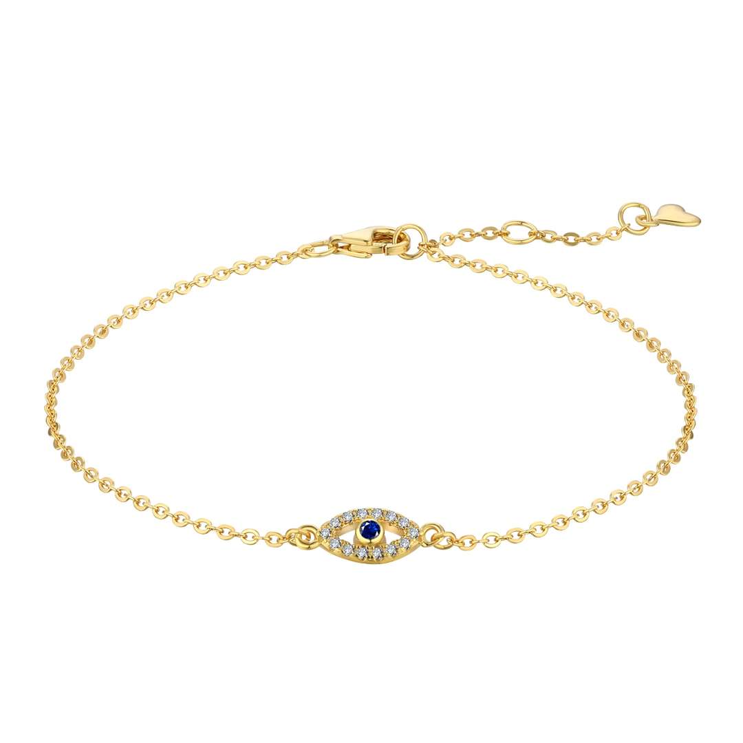 [ElanLuxe Jewelry]Evil Eye Shape Necklace