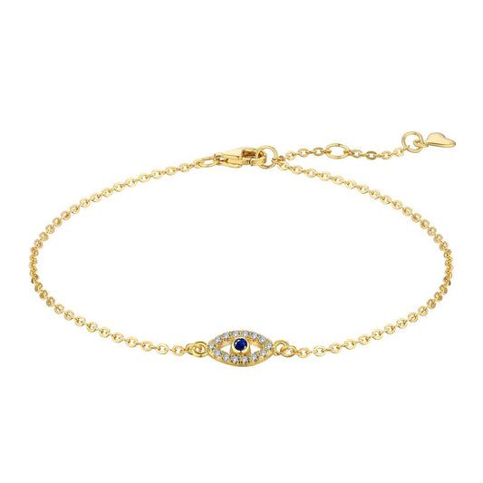 [ElanLuxe Jewelry]Evil Eye Shape Necklace
