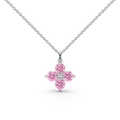 [ElanLuxe Jewelry]Four-Leaf Clover And Eight-Pointed Star Necklace