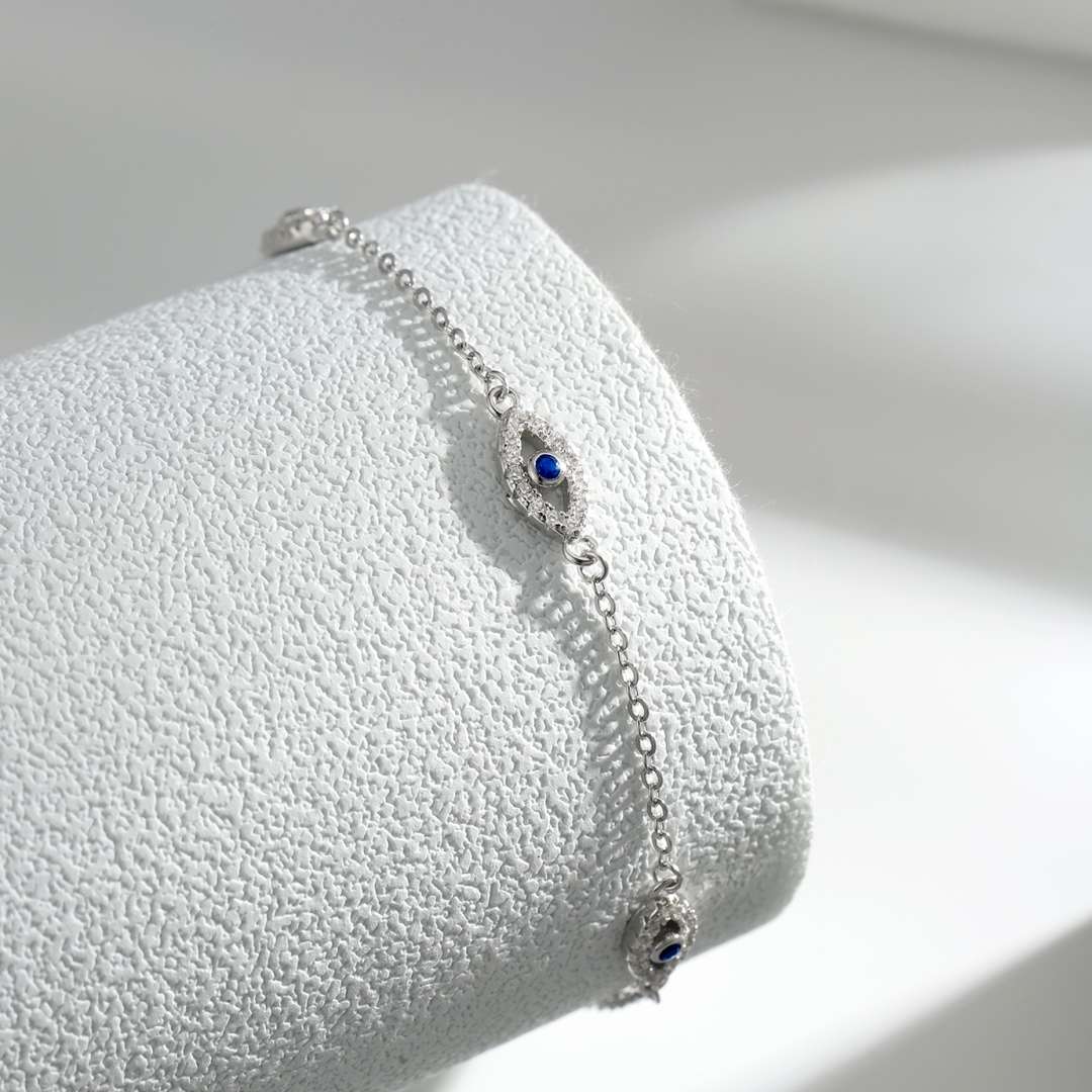 [ElanLuxe Jewelry]Evil Eye Shape Pendent Necklace