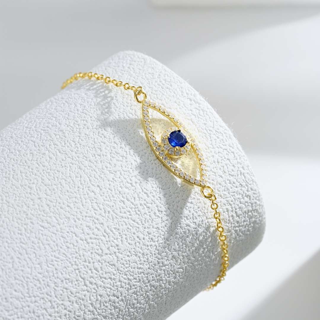 [ElanLuxe Jewelry]Devil's Eye Hollow Design Bracelet