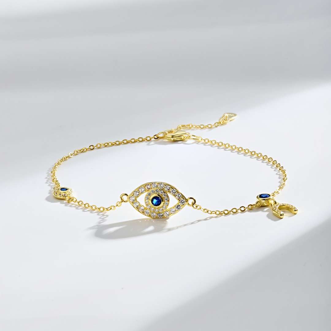 [ElanLuxe Jewelry]Dainty Eye Shape Necklace