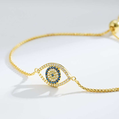 [ElanLuxe Jewelry]Dazzling Eye Shape Necklace
