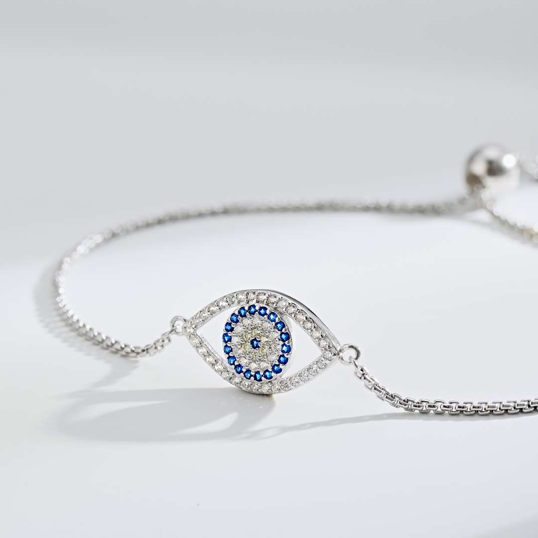 [ElanLuxe Jewelry]Dazzling Eye Shape Necklace