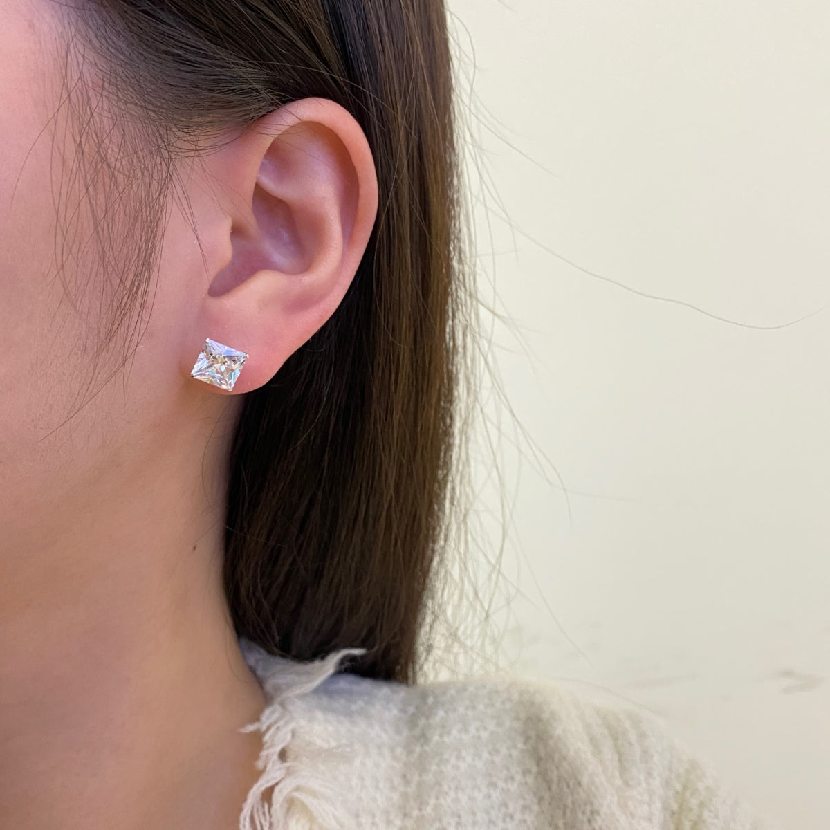 [ElanLuxe Jewelry]Ornate Square Shape Earrings