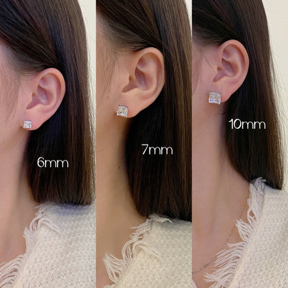 [ElanLuxe Jewelry]Delicate Square Shape Earrings