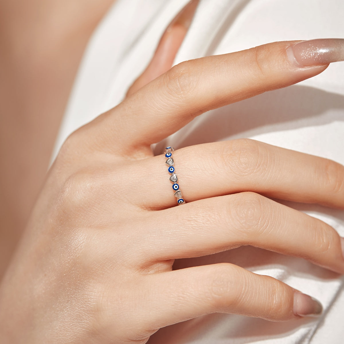 [ElanLuxe Jewelry]Radiant Colorful Round Shape Daily Ring