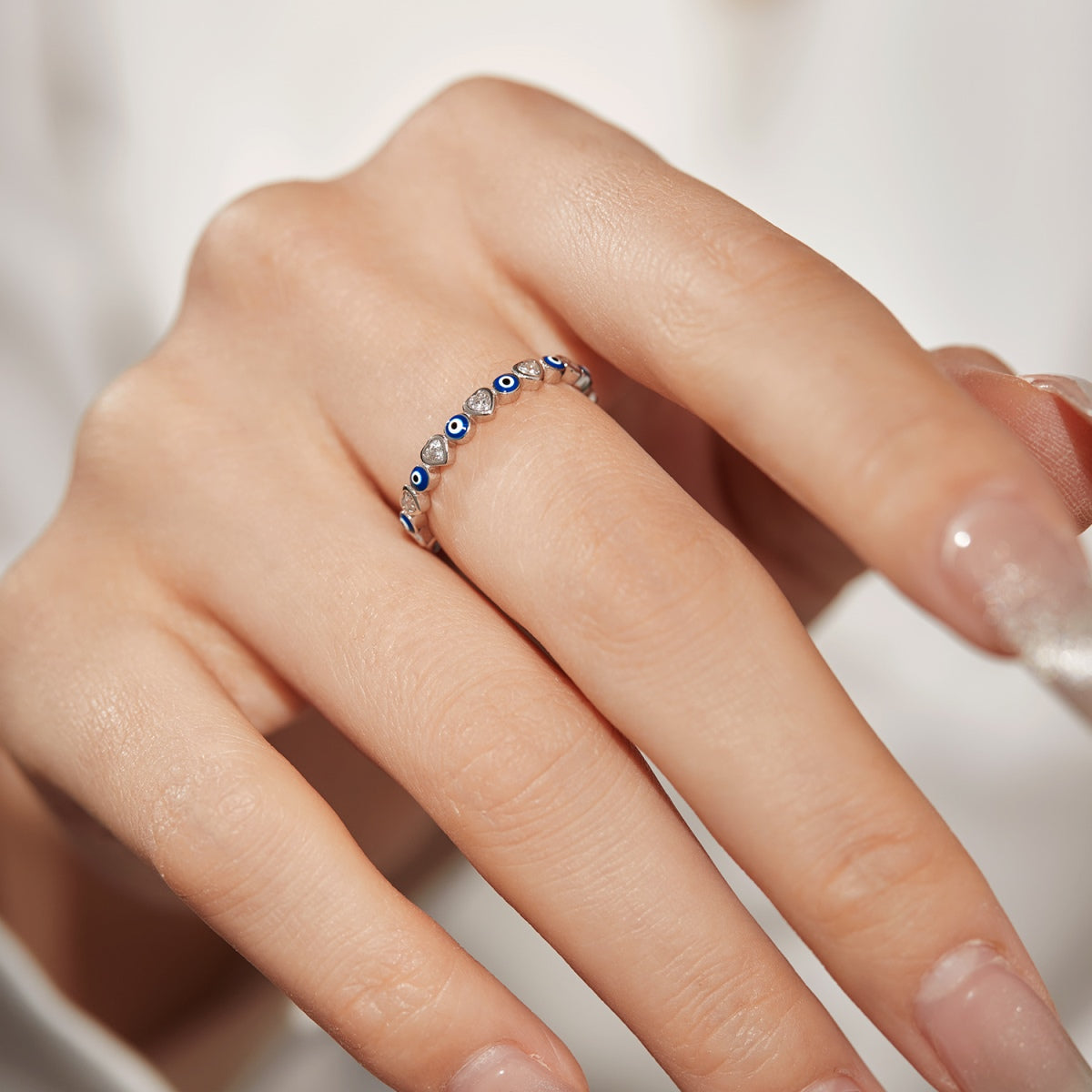 [ElanLuxe Jewelry]Radiant Colorful Round Shape Daily Ring