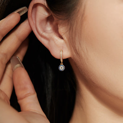 [ElanLuxe Jewelry]Unique Devil Eye Earrings