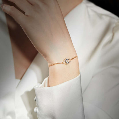 [ElanLuxe Jewelry]Dazzling Eye Shape Necklace