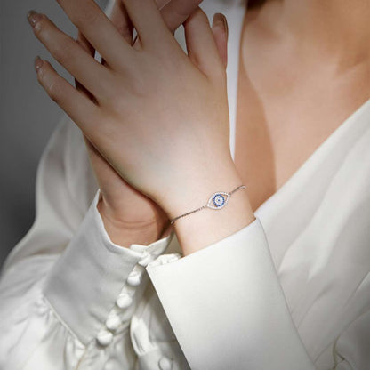[ElanLuxe Jewelry]Dazzling Eye Shape Necklace