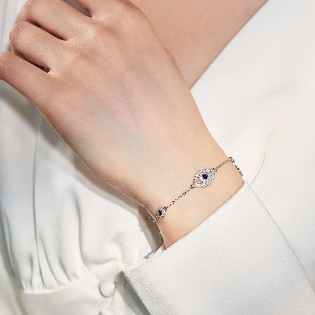 [ElanLuxe Jewelry]Dainty Eye Shape Necklace