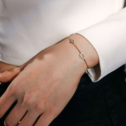 [ElanLuxe Jewelry]Gost Shape & Round Shape Necklace