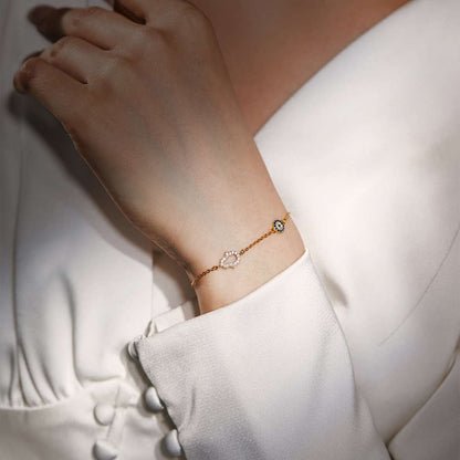 [ElanLuxe Jewelry]Gost Shape & Round Shape Necklace