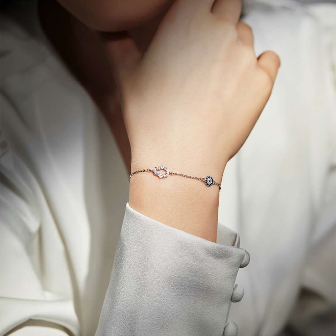 [ElanLuxe Jewelry]Gost Shape & Round Shape Necklace