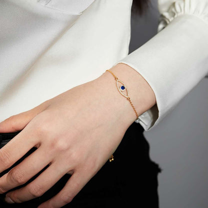[ElanLuxe Jewelry]Devil's Eye Hollow Design Bracelet