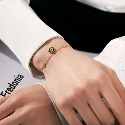 [ElanLuxe Jewelry]Devil's Eye Round Shape Bracelet