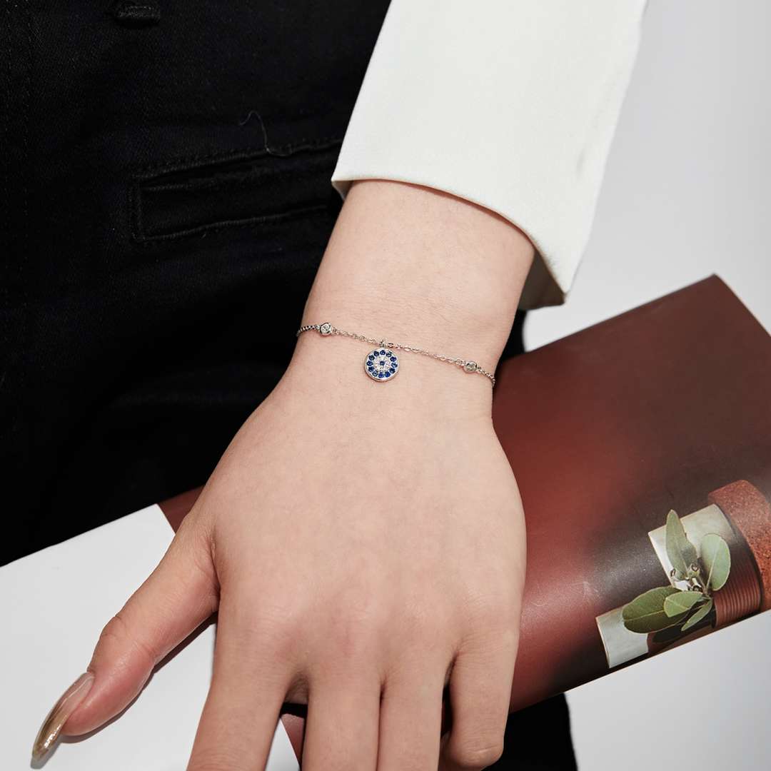 [ElanLuxe Jewelry]Devil's Eye Round Shape Bracelet
