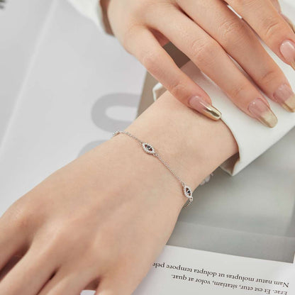 [ElanLuxe Jewelry]Evil Eye Shape Pendent Necklace