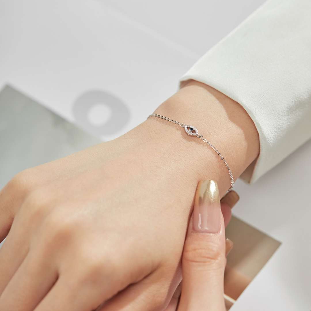 [ElanLuxe Jewelry]Evil Eye Shape Necklace