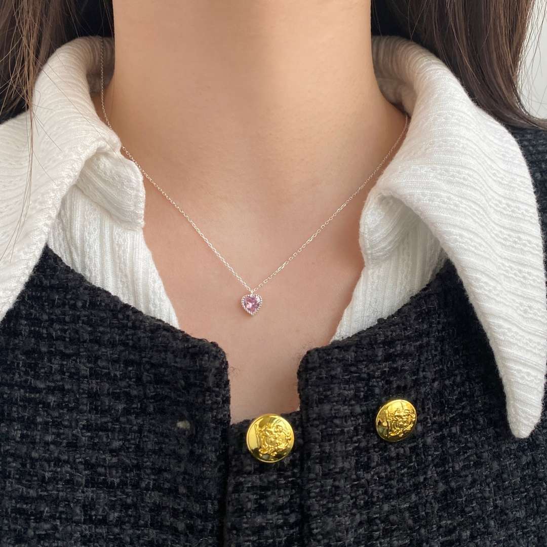 [ElanLuxe Jewelry]Ornate Heart Shape Necklace