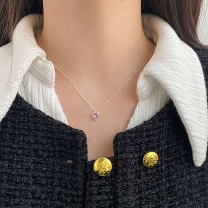 [ElanLuxe Jewelry]Ornate Heart Shape Necklace