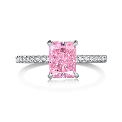 [ElanLuxe Jewelry]2.0 Carat Dazzling Sparkling Radiant Cut Party Ring