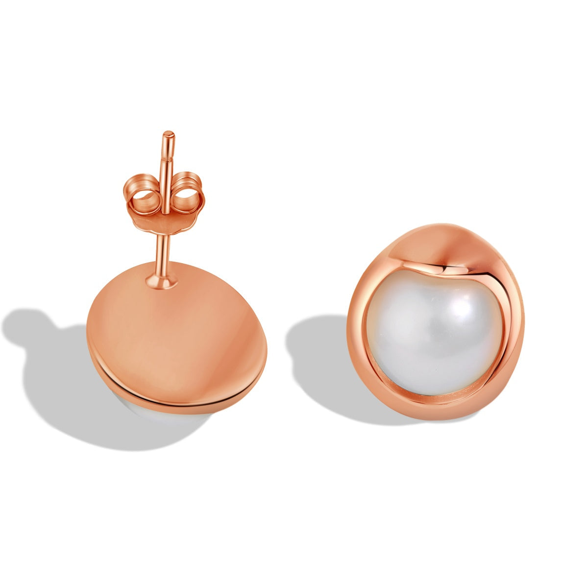 [ElanLuxe Jewelry]Dainty Bread Pearl Earrings