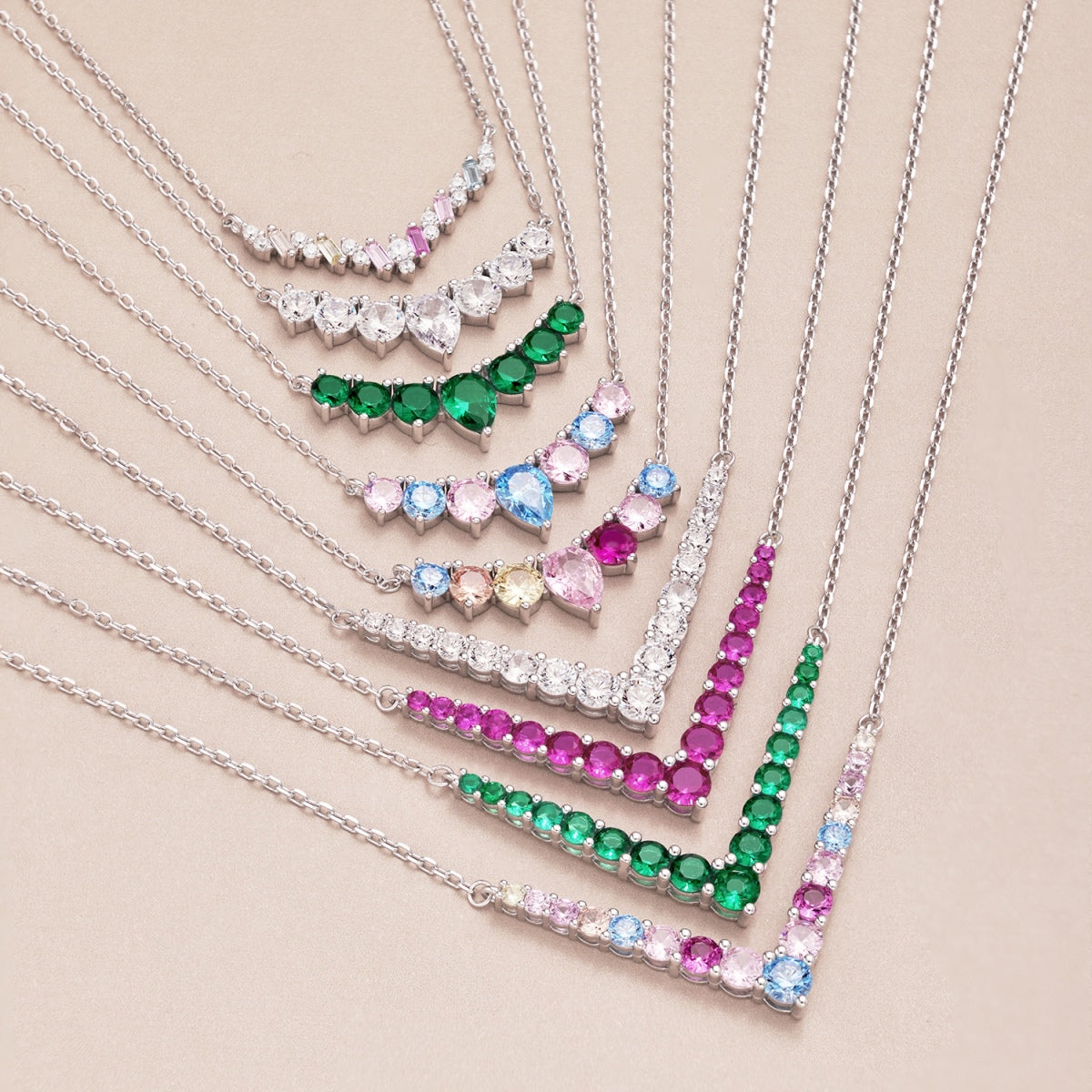 [ElanLuxe Jewelry]Dainty Colorful Heart Necklace