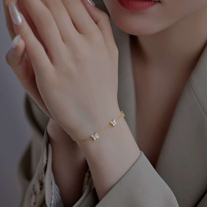 [ElanLuxe Jewelry]Radiant Butterfly Shape Necklace