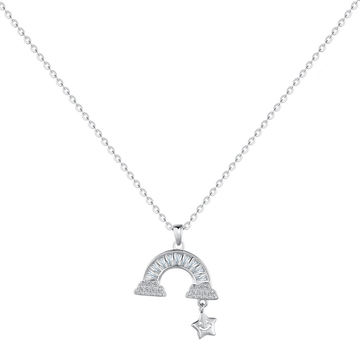 [ElanLuxe Jewelry]Unique Rainbow Star Necklace