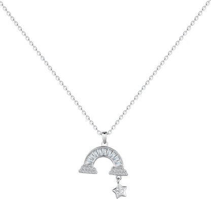 [ElanLuxe Jewelry]Unique Rainbow Star Necklace